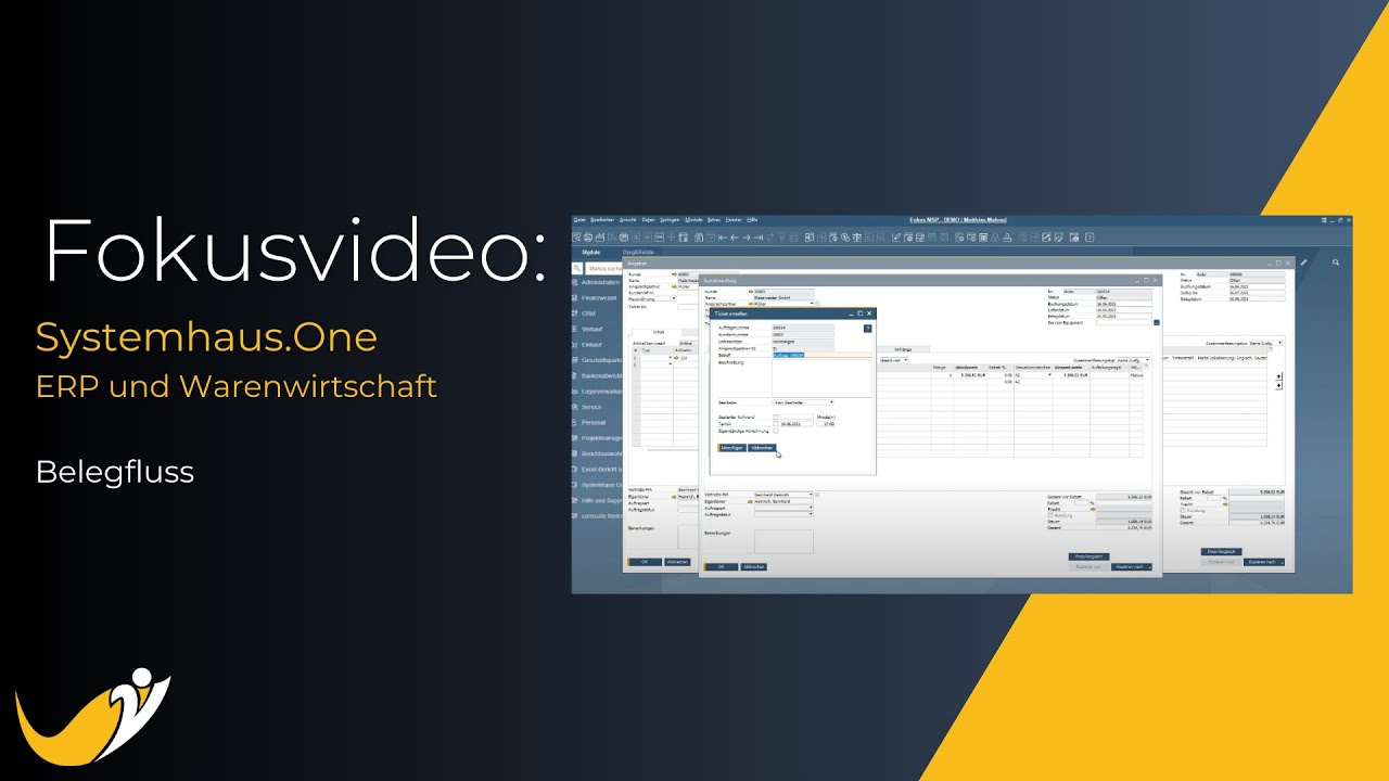 Systemhaus.One - Belegfluss I Schneller Prozess - vom Angebot bis zur Rechnung