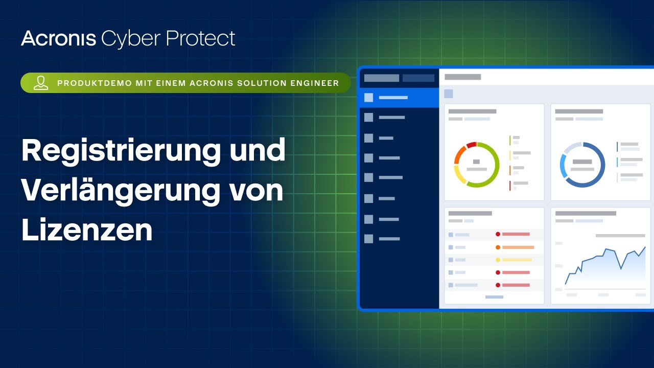 Produktdemo für Acronis Cyber Protect: Registrierung und Verlängerung von Lizenzen