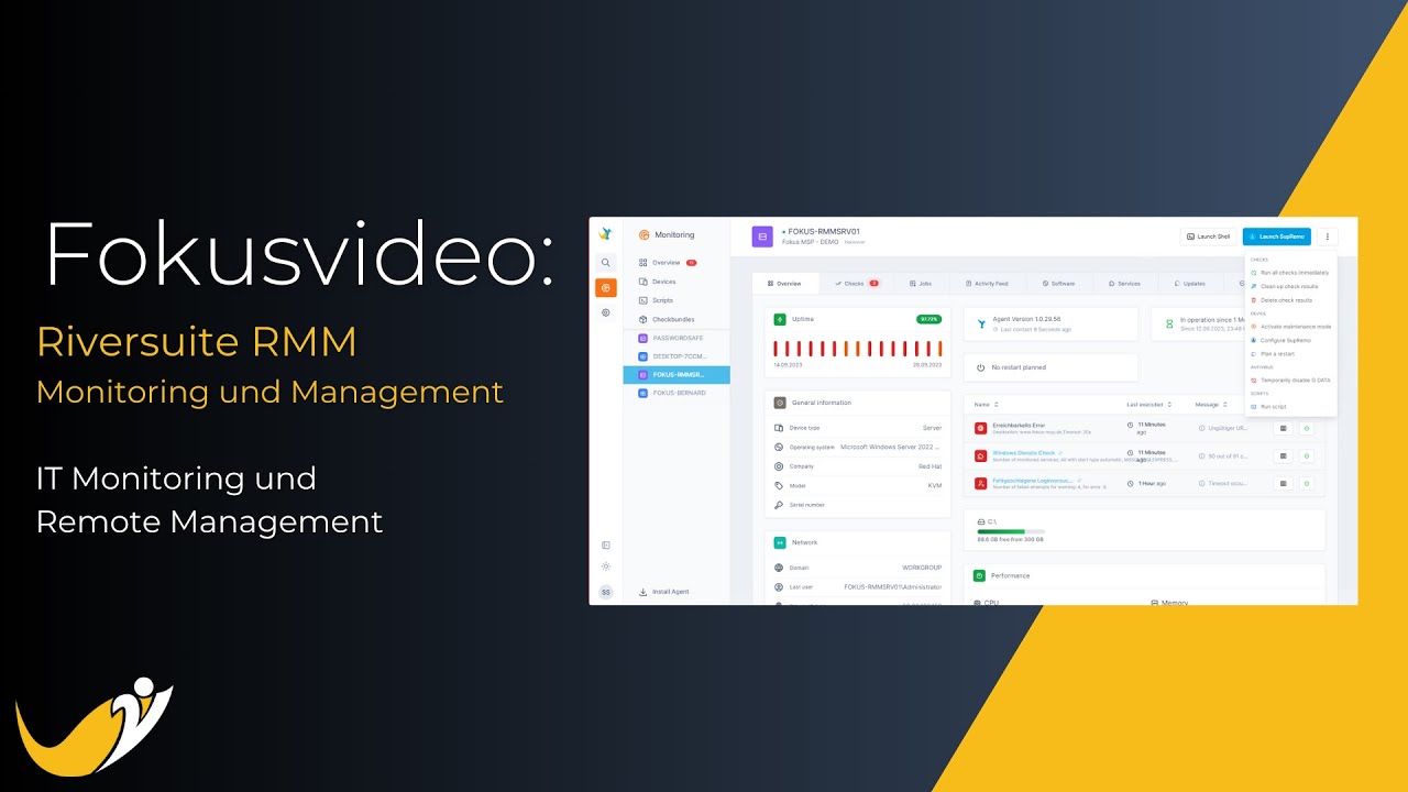 Riversuite RMM - IT Monitoring & Remote Management