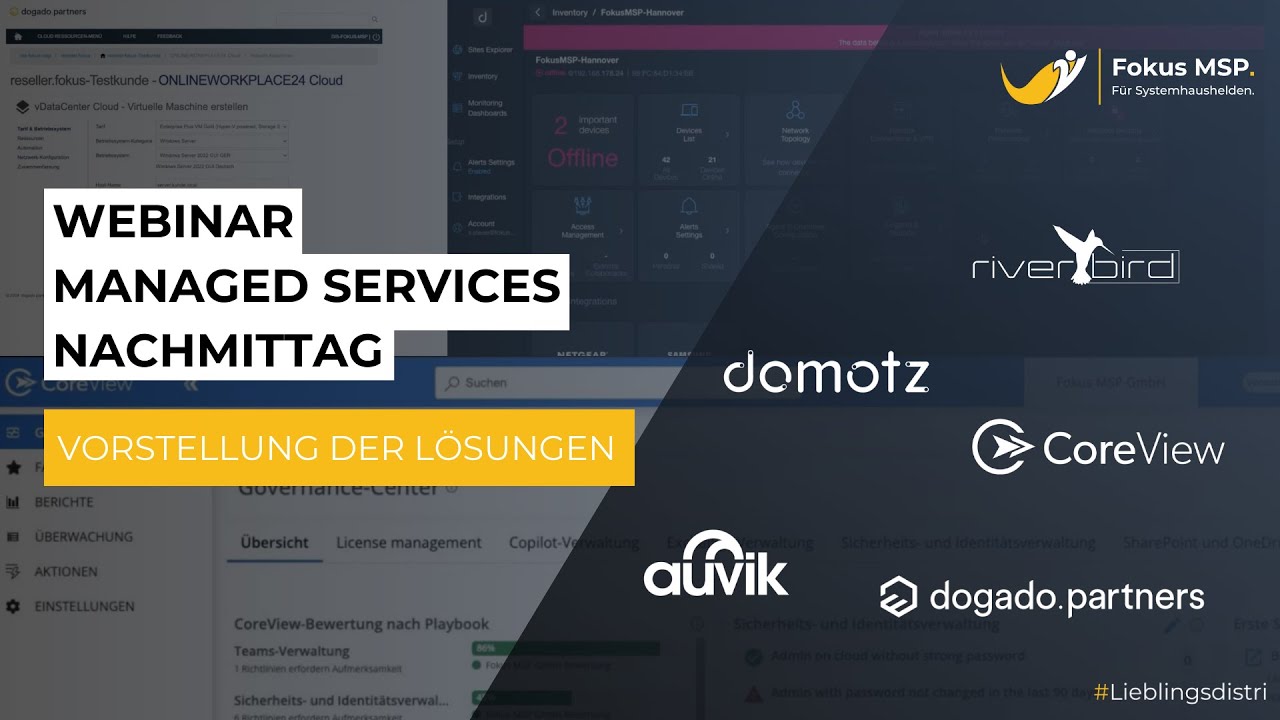 Managed Services Nachmittag  - Online