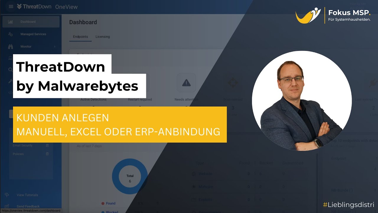 Malwarebytes - Kunden anlegen Manuell, Excel oder ERP Anbindung