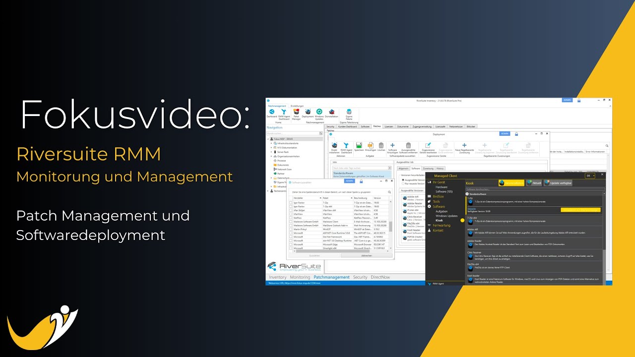 Riversuite RMM Patchmanagement & Software Deployment