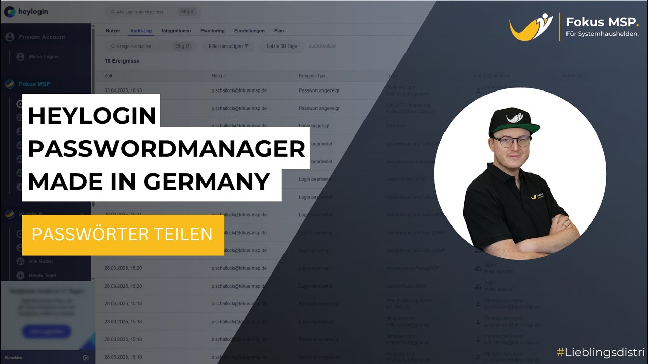 heylogin - Passwörter teilen