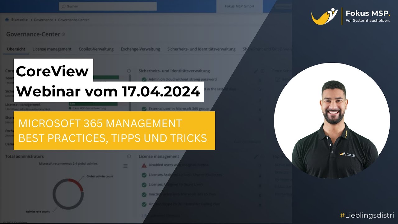 CoreView - Microsoft 365 Management Best Practices, Tipps und Tricks