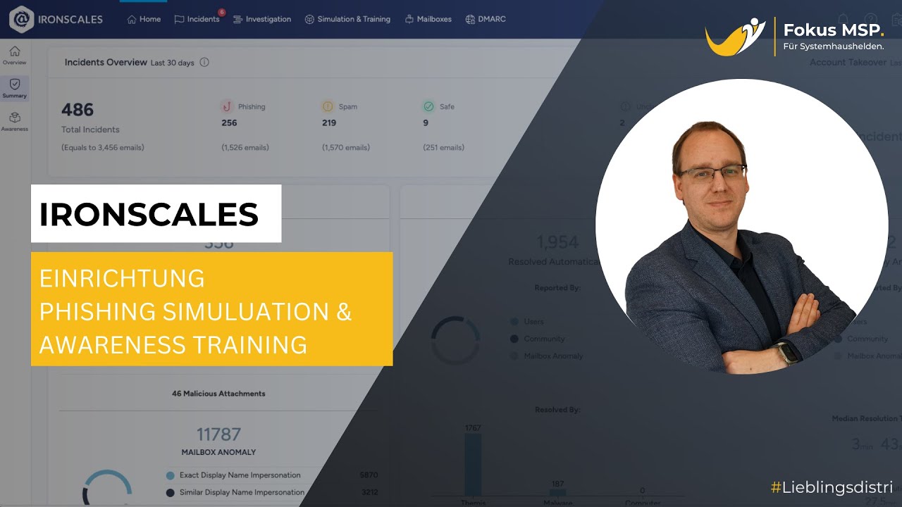 Ironscales - Einrichtung Phishing + Awareness